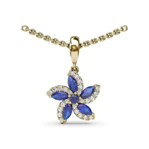 Discount Fana Sapphire and Diamond Catalina Pendant