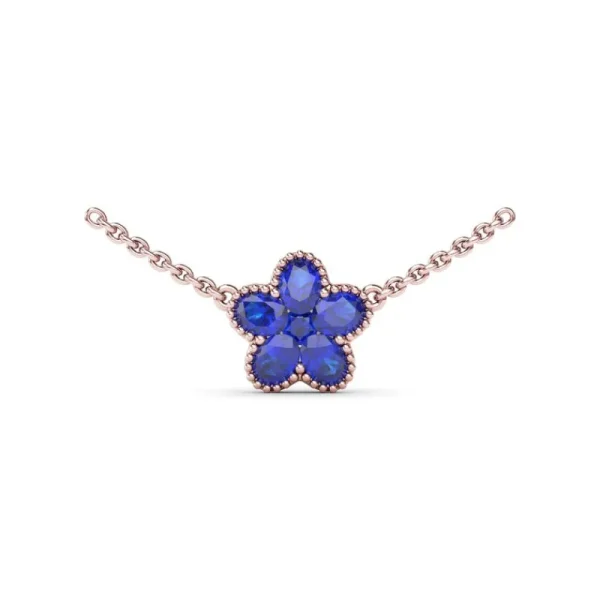 New Fana Sapphire Magnolia Necklace