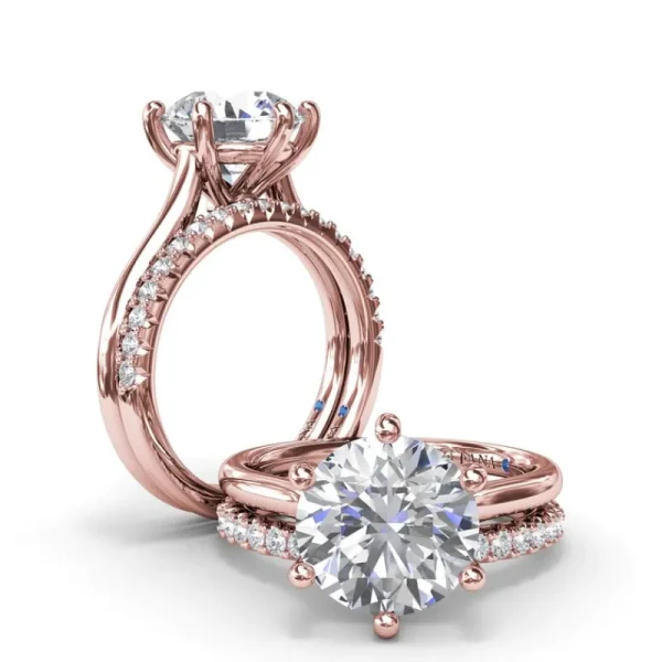 New Fana Six Prong Diamond Engagement Ring