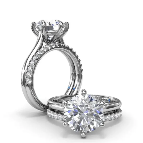 New Fana Six Prong Diamond Engagement Ring