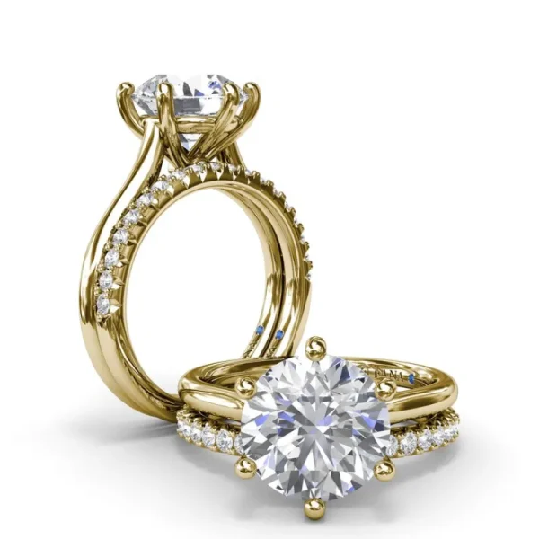 New Fana Six Prong Diamond Engagement Ring