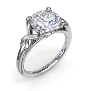Online Fana Smooth Love Knot Diamond Engagement Ring