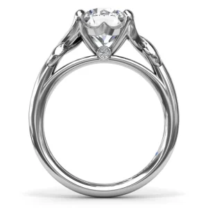Online Fana Smooth Love Knot Diamond Engagement Ring
