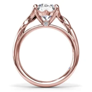Online Fana Smooth Love Knot Diamond Engagement Ring