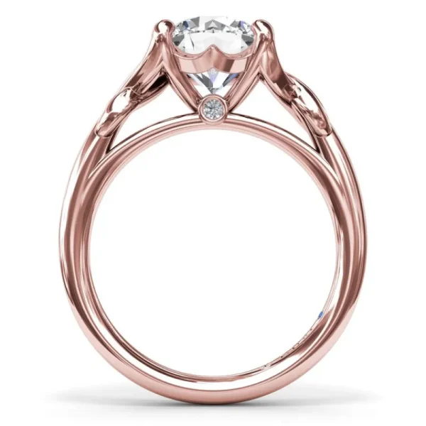 Online Fana Smooth Love Knot Diamond Engagement Ring