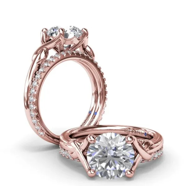 Online Fana Smooth Love Knot Diamond Engagement Ring