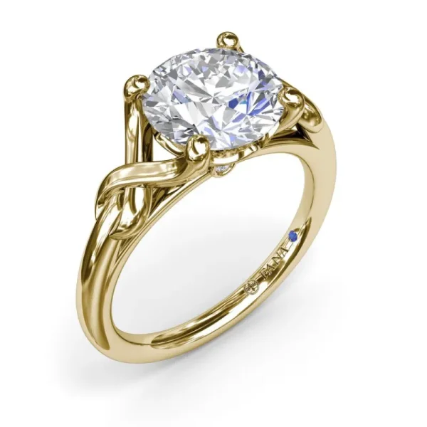 Online Fana Smooth Love Knot Diamond Engagement Ring