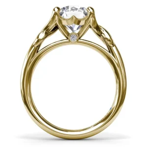 Online Fana Smooth Love Knot Diamond Engagement Ring