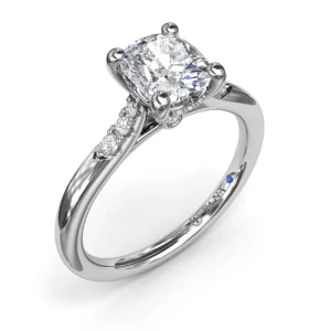 Discount Fana Sophisticated Cushion Diamond Engagement Ring