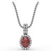 Clearance Fana Sophisticated Ruby and Diamond Pendant