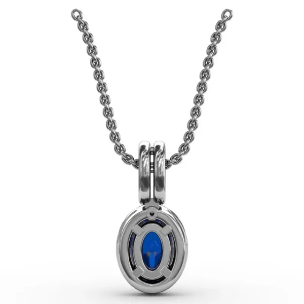 Outlet Fana Sophisticated Sapphire and Diamond Pendant