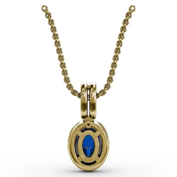 Outlet Fana Sophisticated Sapphire and Diamond Pendant