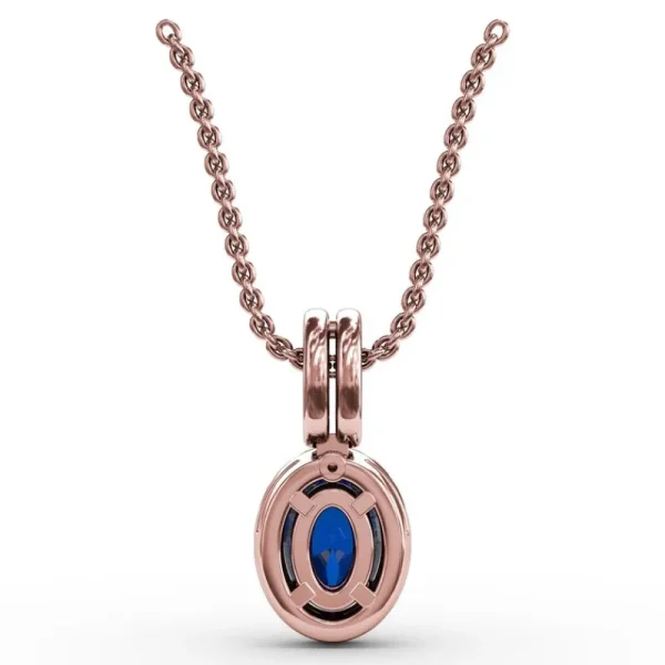 Outlet Fana Sophisticated Sapphire and Diamond Pendant