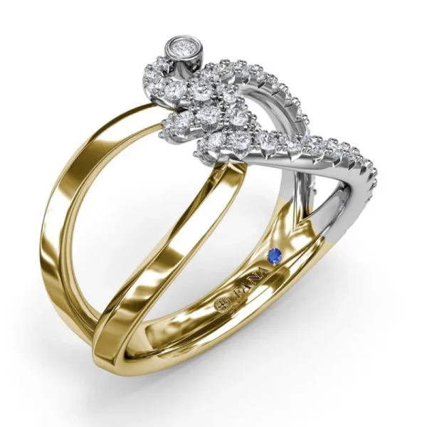 Hot Fana Spyre Sparkling Crossover Ring