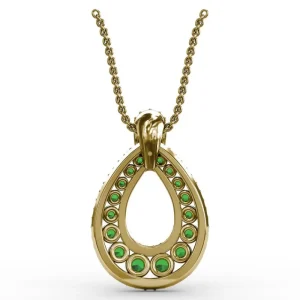 Sale Fana Steal The Spotlight Emerald and Diamond Pendant