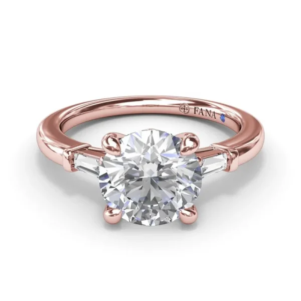 Discount Fana Tapered Baguette Diamond Engagement Ring