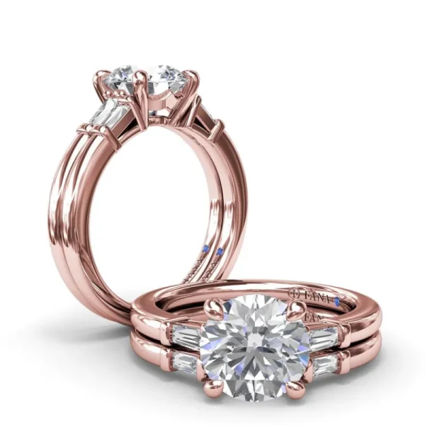 Discount Fana Tapered Baguette Diamond Engagement Ring