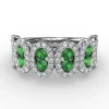 Hot Fana Think Like A Queen Emerald and Diamond Ring