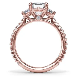 Online Fana Three Stone Beauty Diamond Engagement Ring