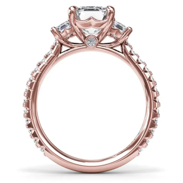 Online Fana Three Stone Beauty Diamond Engagement Ring