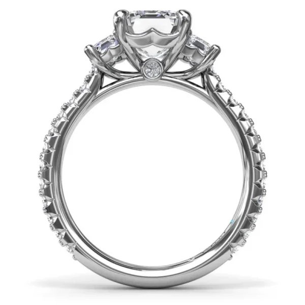 Online Fana Three Stone Beauty Diamond Engagement Ring