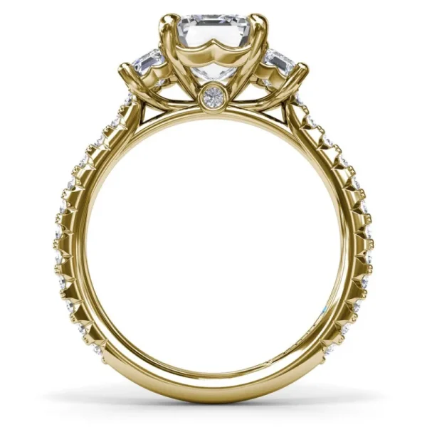 Online Fana Three Stone Beauty Diamond Engagement Ring