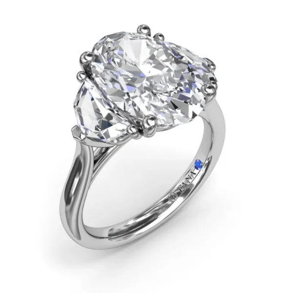 Hot Fana Three Stone Diamond Cadillac Engagement Ring