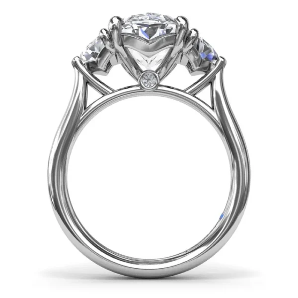 Hot Fana Three Stone Diamond Cadillac Engagement Ring