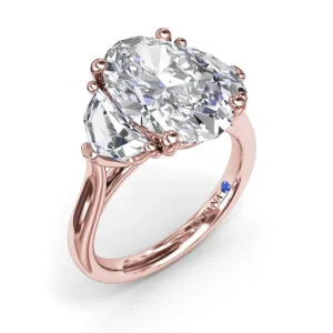 Hot Fana Three Stone Diamond Cadillac Engagement Ring