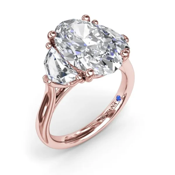 Hot Fana Three Stone Diamond Cadillac Engagement Ring