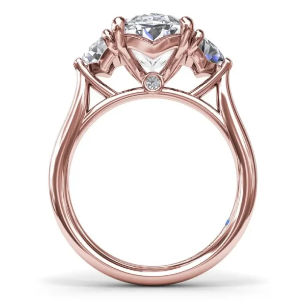 Hot Fana Three Stone Diamond Cadillac Engagement Ring