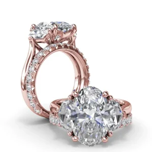 Hot Fana Three Stone Diamond Cadillac Engagement Ring