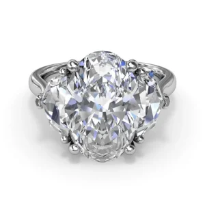 Hot Fana Three Stone Diamond Cadillac Engagement Ring