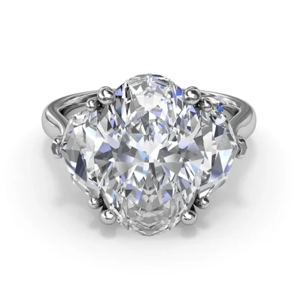 Hot Fana Three Stone Diamond Cadillac Engagement Ring
