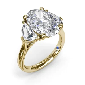 Hot Fana Three Stone Diamond Cadillac Engagement Ring