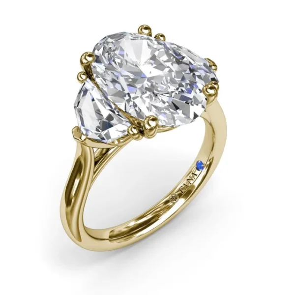 Hot Fana Three Stone Diamond Cadillac Engagement Ring