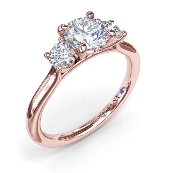 Discount Fana Three-Stone Diamond Engagement Ring