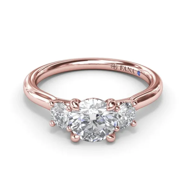 Discount Fana Three-Stone Diamond Engagement Ring