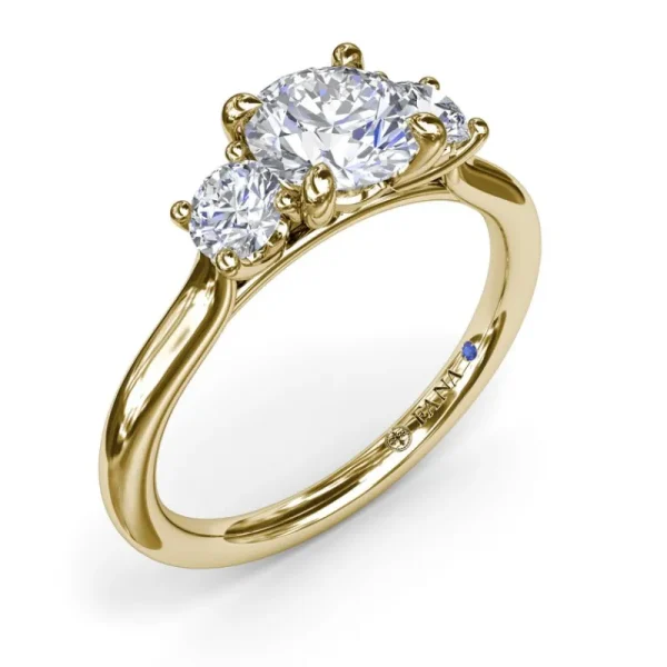 Discount Fana Three-Stone Diamond Engagement Ring