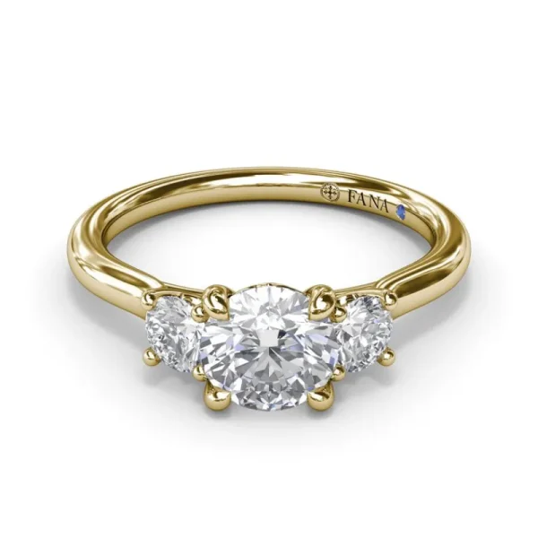 Discount Fana Three-Stone Diamond Engagement Ring