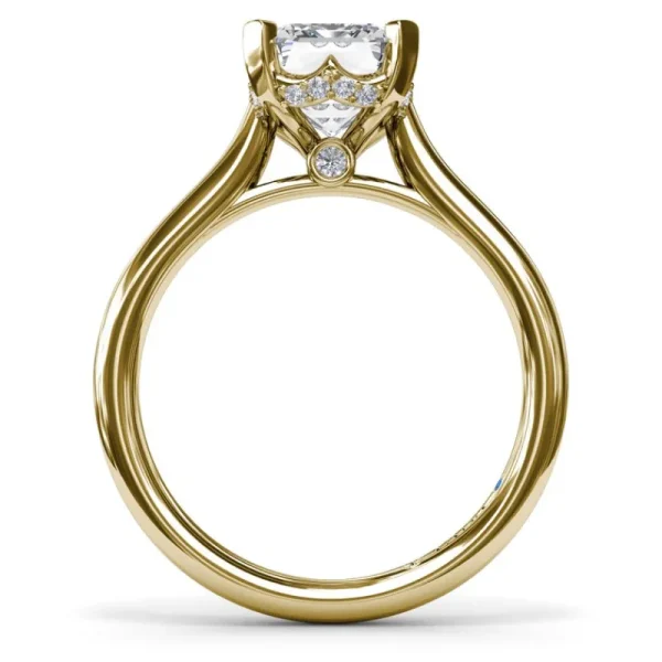 Best Fana Timeless Hidden Halo Diamond Engagement Ring