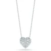Outlet Roberto Coin Tiny Treasures Diamond Puffed Heart Necklace