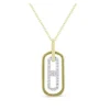 Fashion Kelley Collection Two-Tone Diamond Pendant