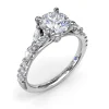 Outlet Fana Vintage Floral Diamond Engagement Ring