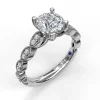 Hot Fana Vintage Marquise Accent Engagement Ring