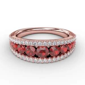 New Fana Walk This Way Ruby and Diamond Ring