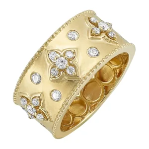 Clearance Kelley Collection Wide Diamond Band
